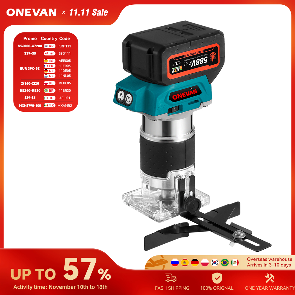 טרימר נייד תואם מקיטה מבית Onevan 18V