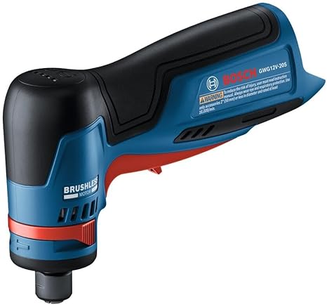 משחזת ציר ימנית ניידת בוש BOSCH GWG12V-20SN 12V Max 1/4 In. Right Angle