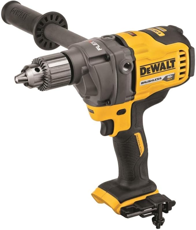 מיקסר בטון דיוולט פלקסוולט DEWALT FLEXVOLT 60V MAX* Cordless Drill For Concrete Mixing, E-Clutch System, Tool Only (DCD130B)