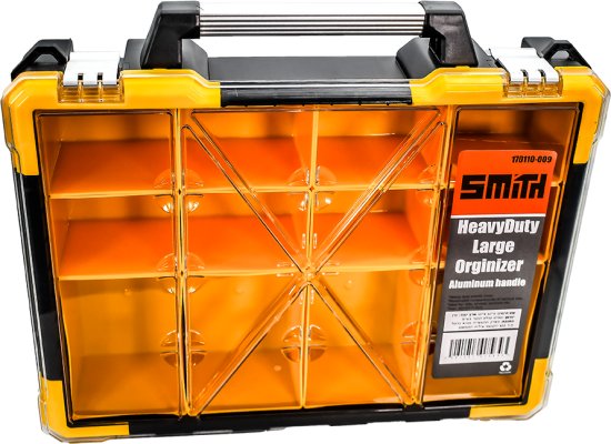 אירגונית גדולה עם ידית אלומיניום 12 תאים Smith