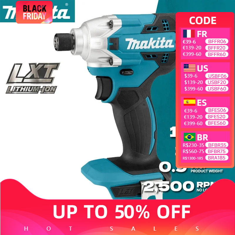 מברגת אימפקט נטענת MAKITA DTD156Z 18V גוף בלבד
