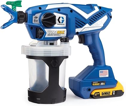 מרסס צבע אלחוטי ידני Graco UltraMAX 17M367 תואם סוללות Dewalt 18V / 20V max