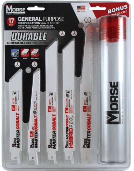 להבים למסור חרב Morse RBKITGP01 BI-METAL