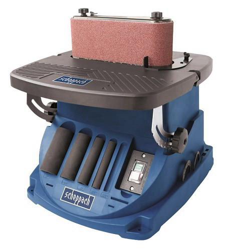 מלטשת ציר + סרט שולחני + הטייה שפך Scheppach OSM600