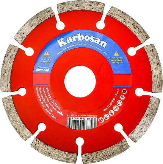 דיסק יהלום חריץ-יבש 115 מ''מ / 4.5 אינץ' Karbosan Eco Dry HD 300-950110