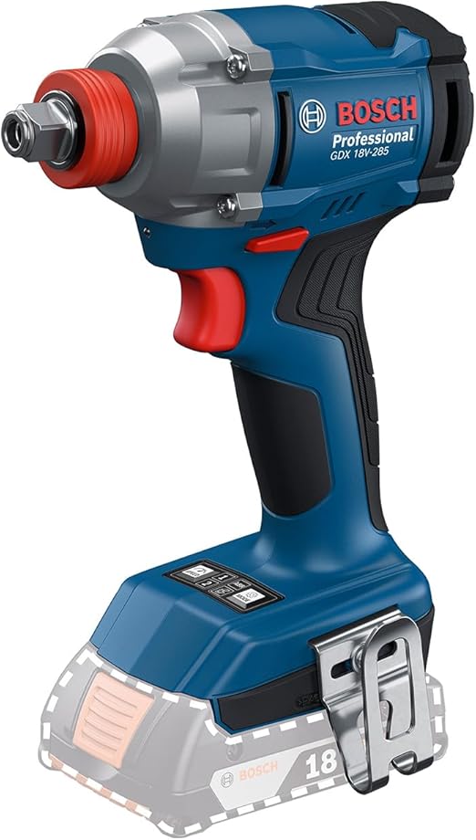 מברגת אימפקט פריק בוש משולבת 2 ב-1 הדגם החדש! Bosch Professional 18V System Cordless Impact Wrench GDX 18V-285