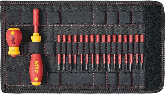 סט מברגים וביטים עם בידוד דק 18 חלקים Wiha slimVario