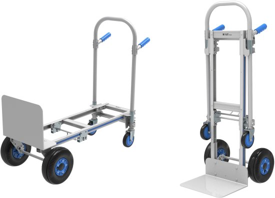 עגלת משא מאלומיניום מקצועית מתקפלת ל-2 מצבים עד 300 ק''ג Bolt FT3503