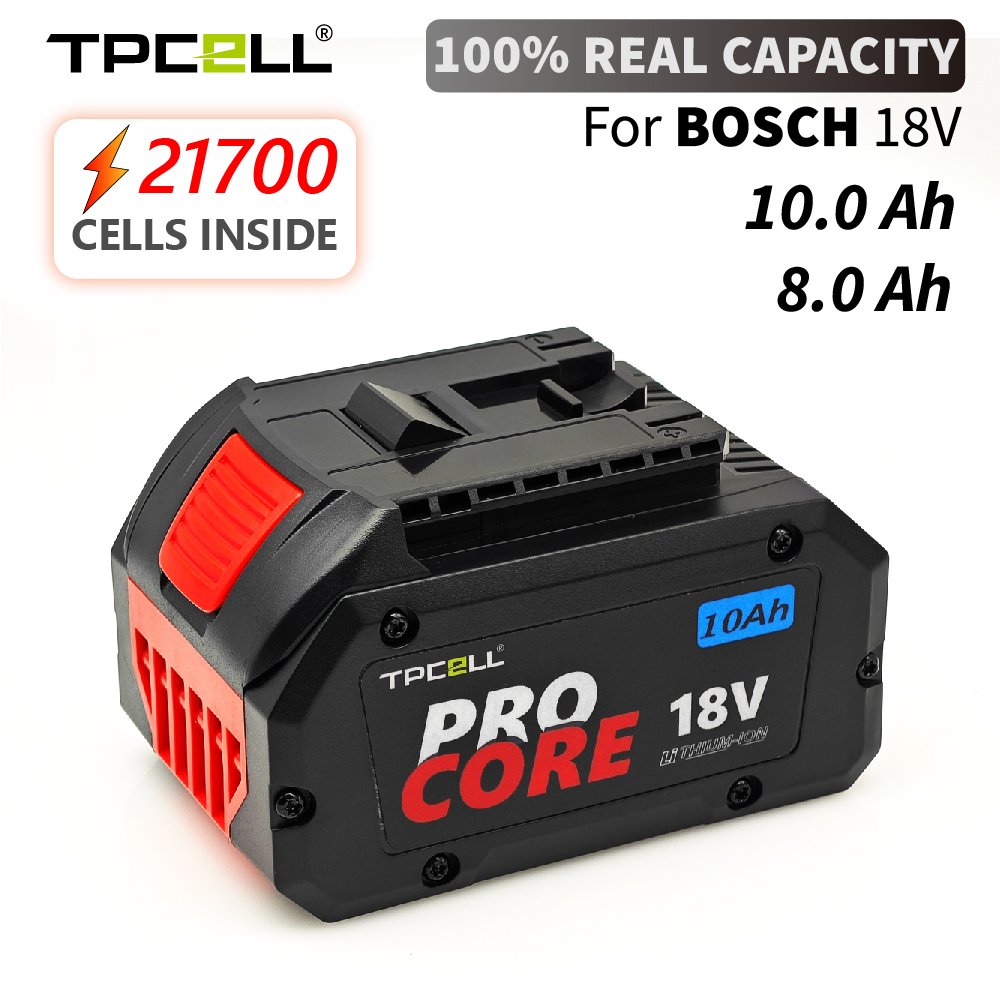 סוללה מקצועית מהדור החדש טאבלס עבור בוש TPCELL PRO 8.0Ah For BOSCH 18V Tabless Cells