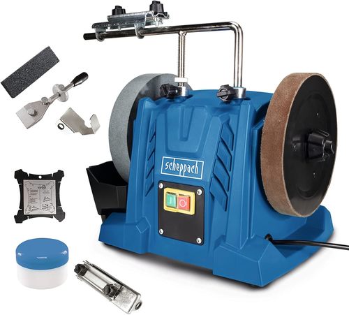 משחיז סכינים ומספרים "12 ניתן להטייה 2 כיוונים ימין/שמאל Scheppach TIGER5000