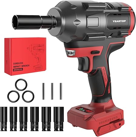 מפתח רטיטה גנרי למילווקי Cordless Impact Wrench 1/2 inch for Milwaukee)