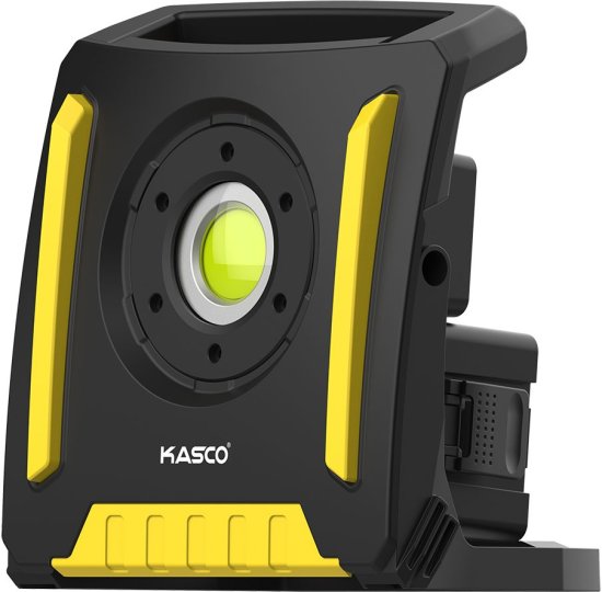 זרקור תאורה נטען Kasco 40W LED תואם לדיוולט, מילווקי, מקיטה, בוש