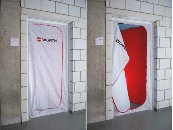 דלת בד רב פעמית להגנה מאבק מבית ווירת' WURTH