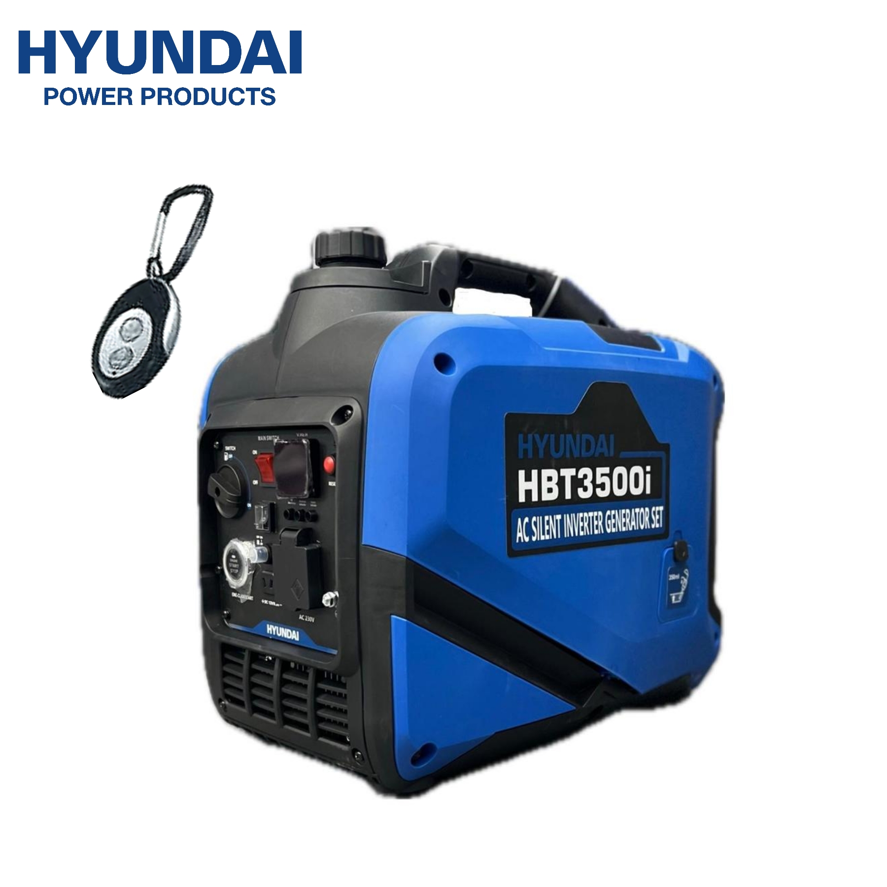 גנרטור מושתק 3000 וואט + הנעה בשלט HBT3500I HYUNDAI – יונדאי כלי עבודה