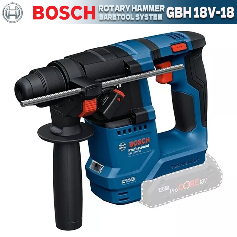פטישון נטען מקצועי בוש קומפקטי BOSCH GBH 18V-18