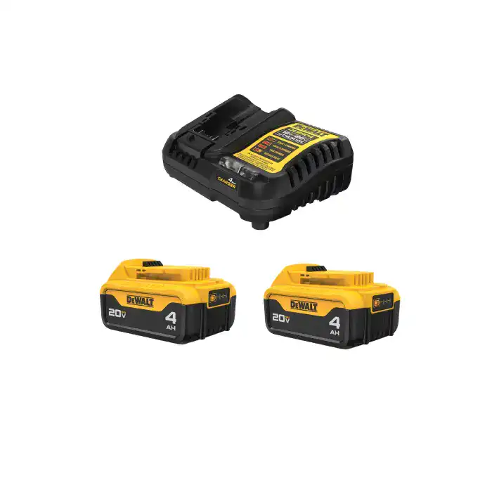 זוג סוללות DCB204 ומטען DCB1104 מבית Dewalt