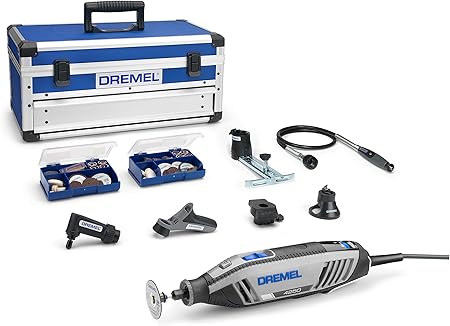 משחזת ציר חשמלית דרמל 4250 + 128 אביזרים ו6 עזרים דגם פלטינום Dremel