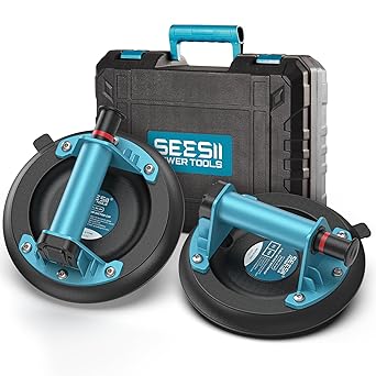 סט 2 ונטוזות ואקום ידניות להרמת זכוכית SEESII 8 inch