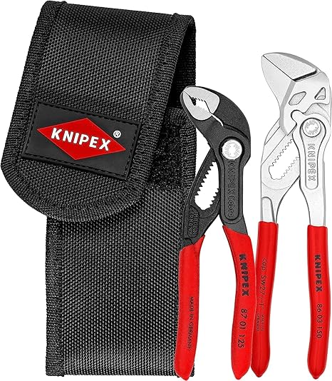 סט 2 פליירים כיס קניפקס Knipex 002072 V01 (סט 2 כלים: מפתח פלייר ומיני פלייר)
