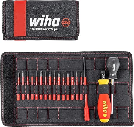 סט מקצועי מברג מומנט 18 חלקים מבית וויהא גרמניה Wiha SLIMTORQUE (T18 2872)