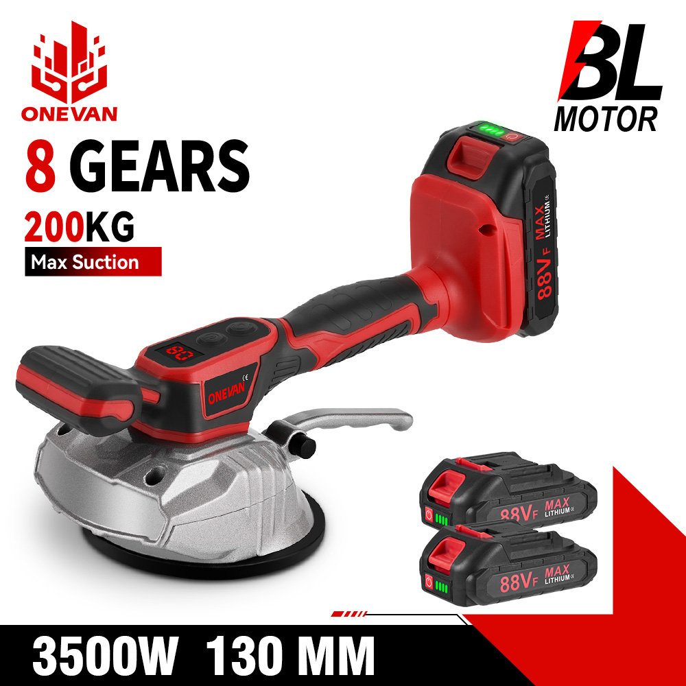 מכשיר רטט להנחת אריחים ONEVAN 200KG Tile Tiling Machine תואם סוללות מקיטה 18V