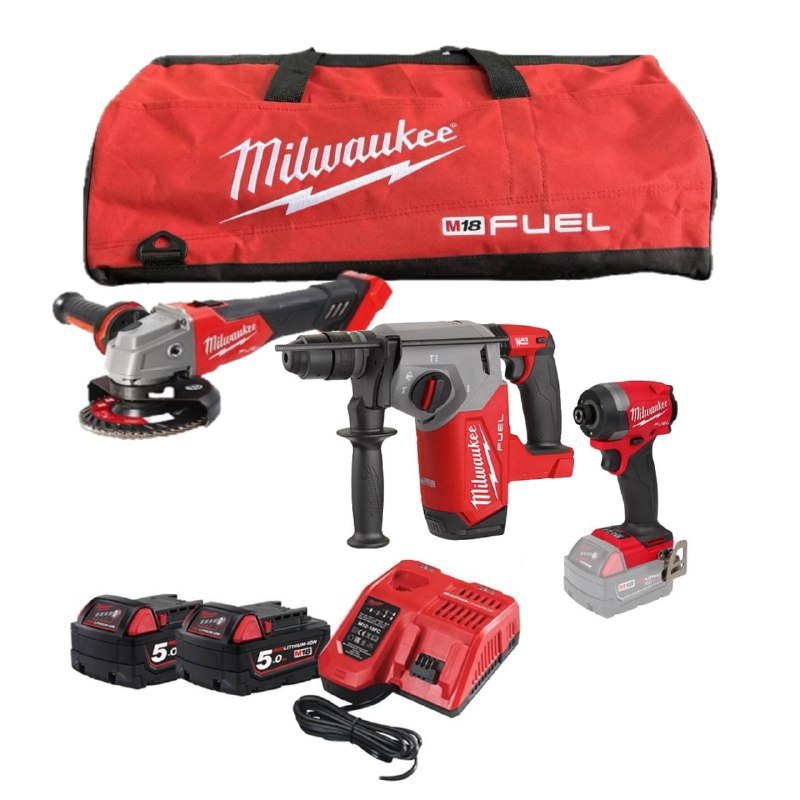 קומבו 3 כלים מילווקי דור 4 "נתנאל" Milwaukee FUEL M18 בתיק