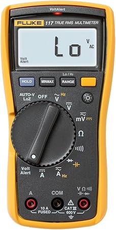 רב מודד מקצועי פלוק Fluke 117 עם זיהוי מתח ללא מגע