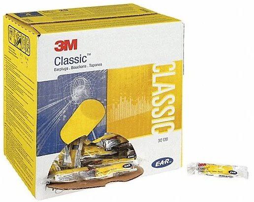 מארז 200 זוגות אטמים קלאסיים לרעשים חזקים 3M TREAT312-1201 – צבע צהוב