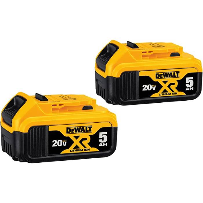 זוג סוללות דיוולט DEWALT 5.0Ah 20V MAX