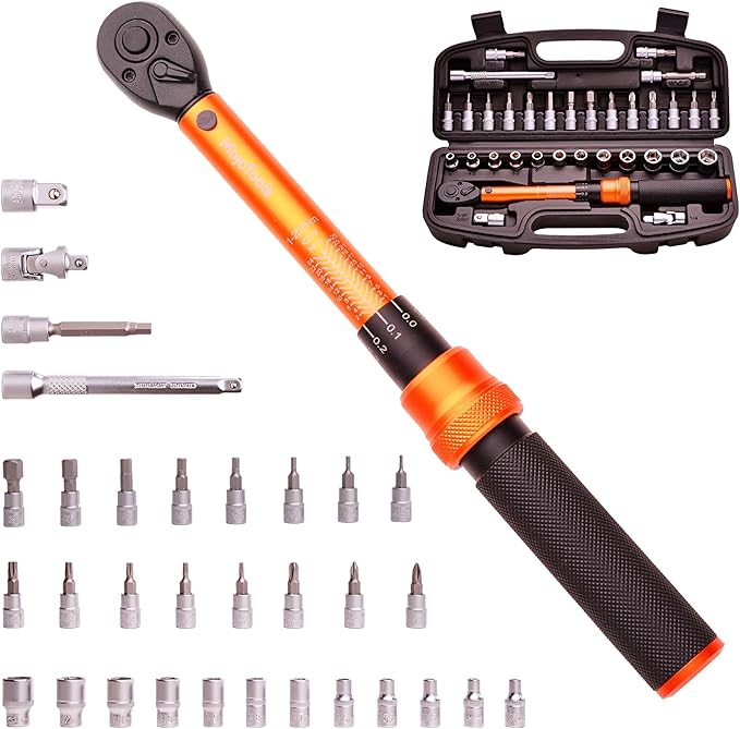 סט מפתח מומנט אופניים מקצועי 33 חלקים – MoJoTools Bike Torque Wrench 33Pcs