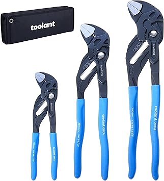 סט 3 מפתחות רב שבדיים מבית טולאנט toolant 7/10/12-INCH Plier Wrench CR-V