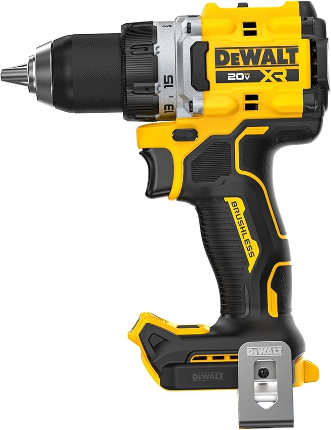 מקדחה דיוולט דור חדש Dewalt 20v max DCD801 עם אנטי קיקבאק ו90Nm