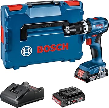 סט מקדחה / מברגה בוש עם זוג סוללות ומטען בארגז Bosch Professional 18V GSB 18V-45