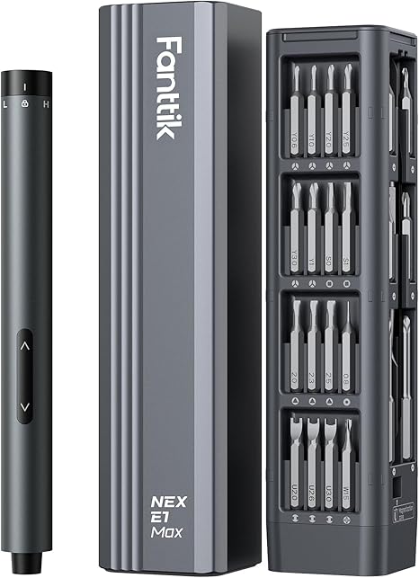 מברגון פרסישן חשמלי נטען עם 50 חלקים Fanttik E1 Max Electric Mini Precision Screwdriver Set