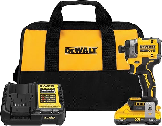 סט מברגת אימפקט דיוולט עילית DeWalt 20V MAX DCF860QQ1 – XR POWERPACK