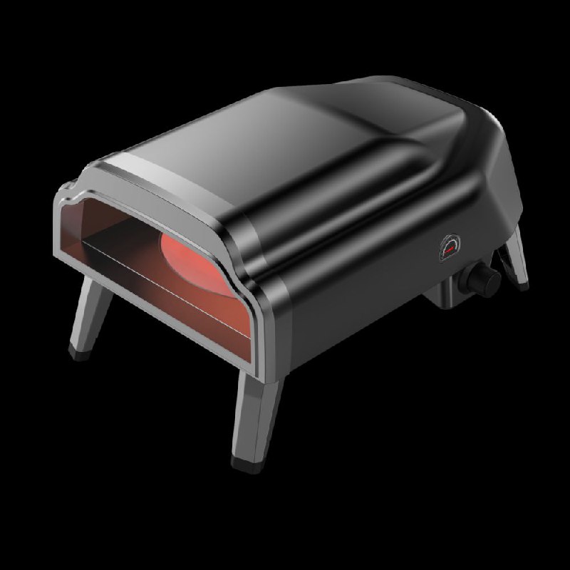 טאבון פיצה ביתי עם אבן מסתובבת בצבע קרם – מירה MIRA – דגם PH-14-G-P '14