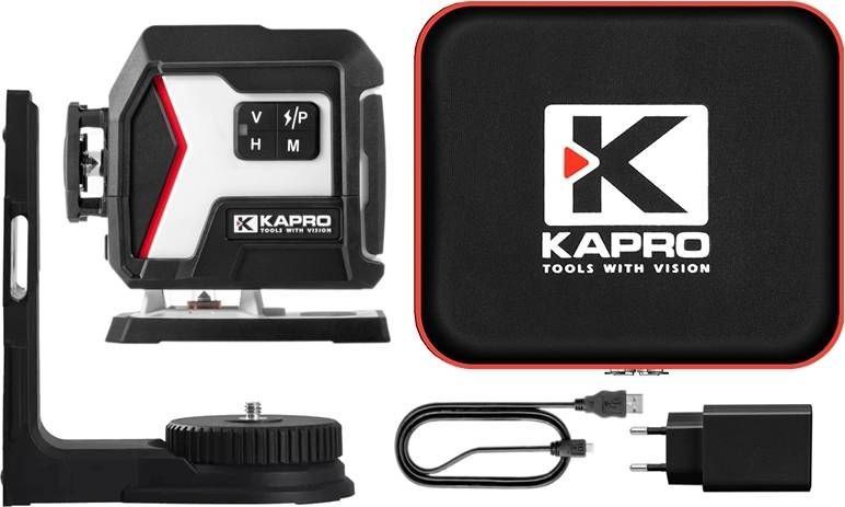 פלס לייזר ירוק קפרו קומפקטי 3D דגם NUCLEO מבית Kapro