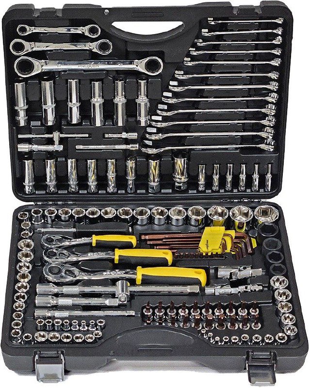 סט בוקסות 1/2"+1/4"+3/8" עם ראצטים 150 חלקים PROXEN