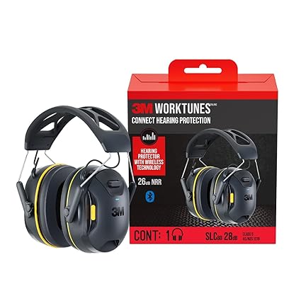 אזניות הבטיחות מבית 3M דגם 3M WorkTunes Connect 26dB NRR