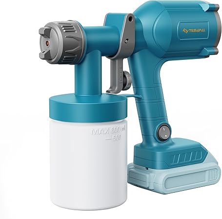 אקדח מרסס צבע נטען Tilswall Cordless Paint Sprayer מתאים לסוללות Dewalt 20V