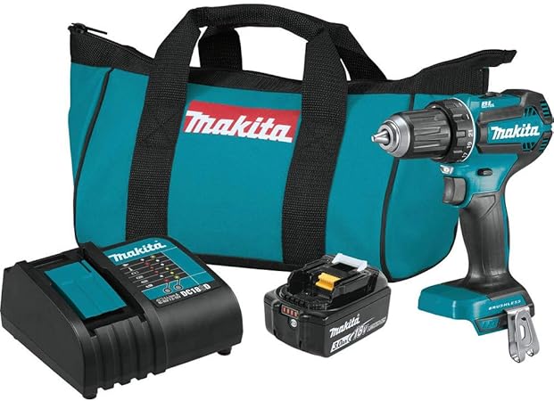 קיט מקדחת פוטר בראשלס מקיטה Makita XFD131 18V