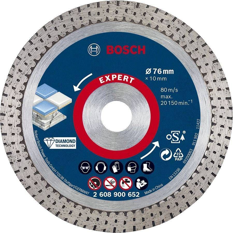 דיסק יהלום לחיתוך קרמיקה 76 מ"מ (3 אינץ') Bosch Cutting Disc Expert HardCeramic
