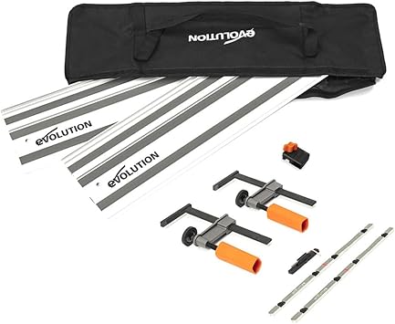 מסילה אוניברסלית אבולושן למסורי מסילה Evolution Power Tools ST1400-G2 Circular Saw Guide Rail, 1.4 m (2 x 700 mm)