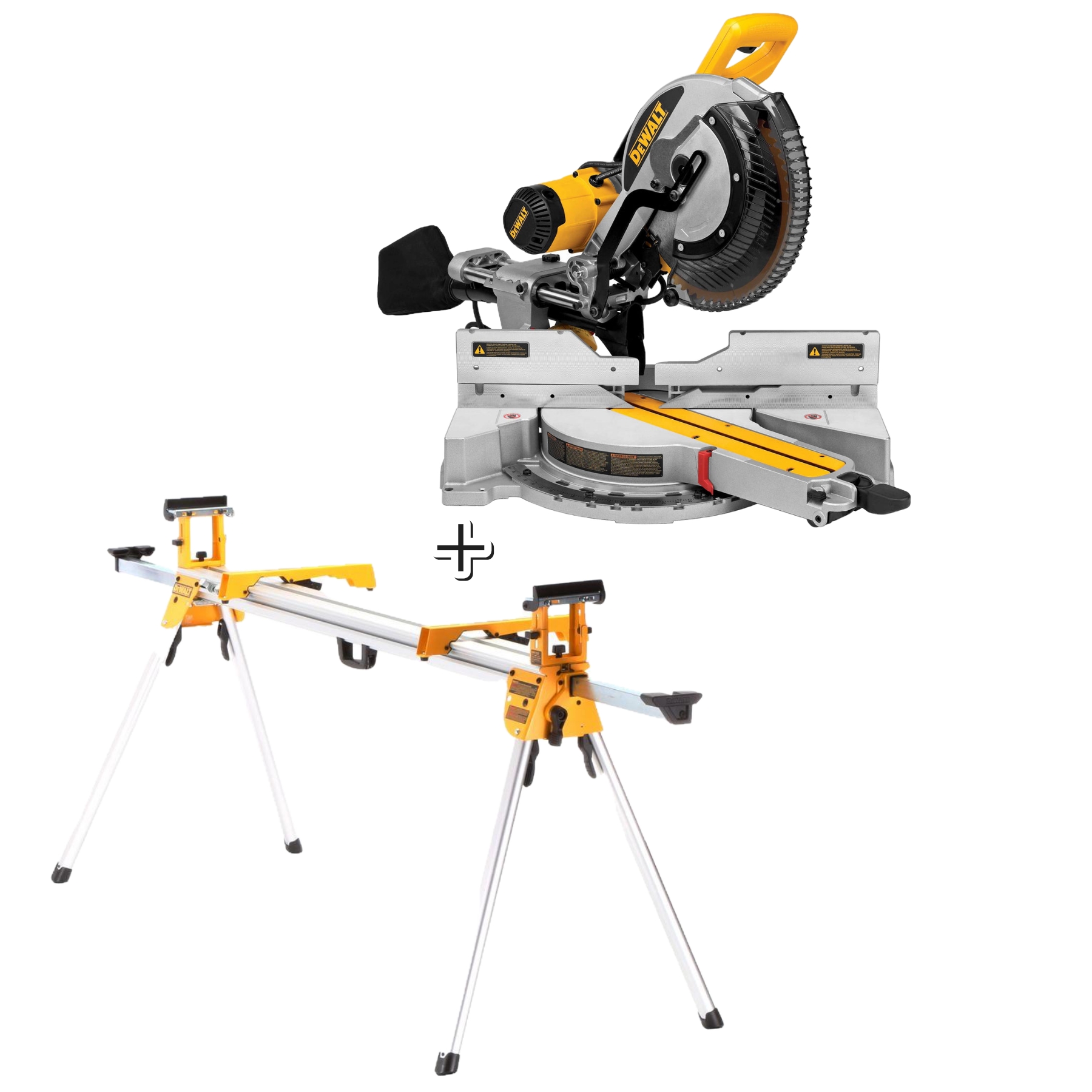 מסור גרונג פנדל מקצועי "12 DWS780 + סטנד נייח DE7023 DeWALT