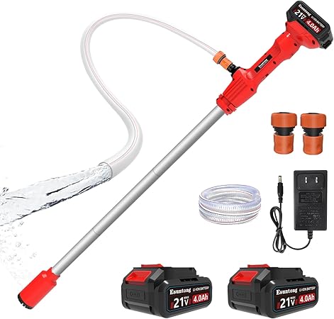 סט משאבת העברת מים גנרי למקיטה קומפלט עם 2 סוללות ומטען