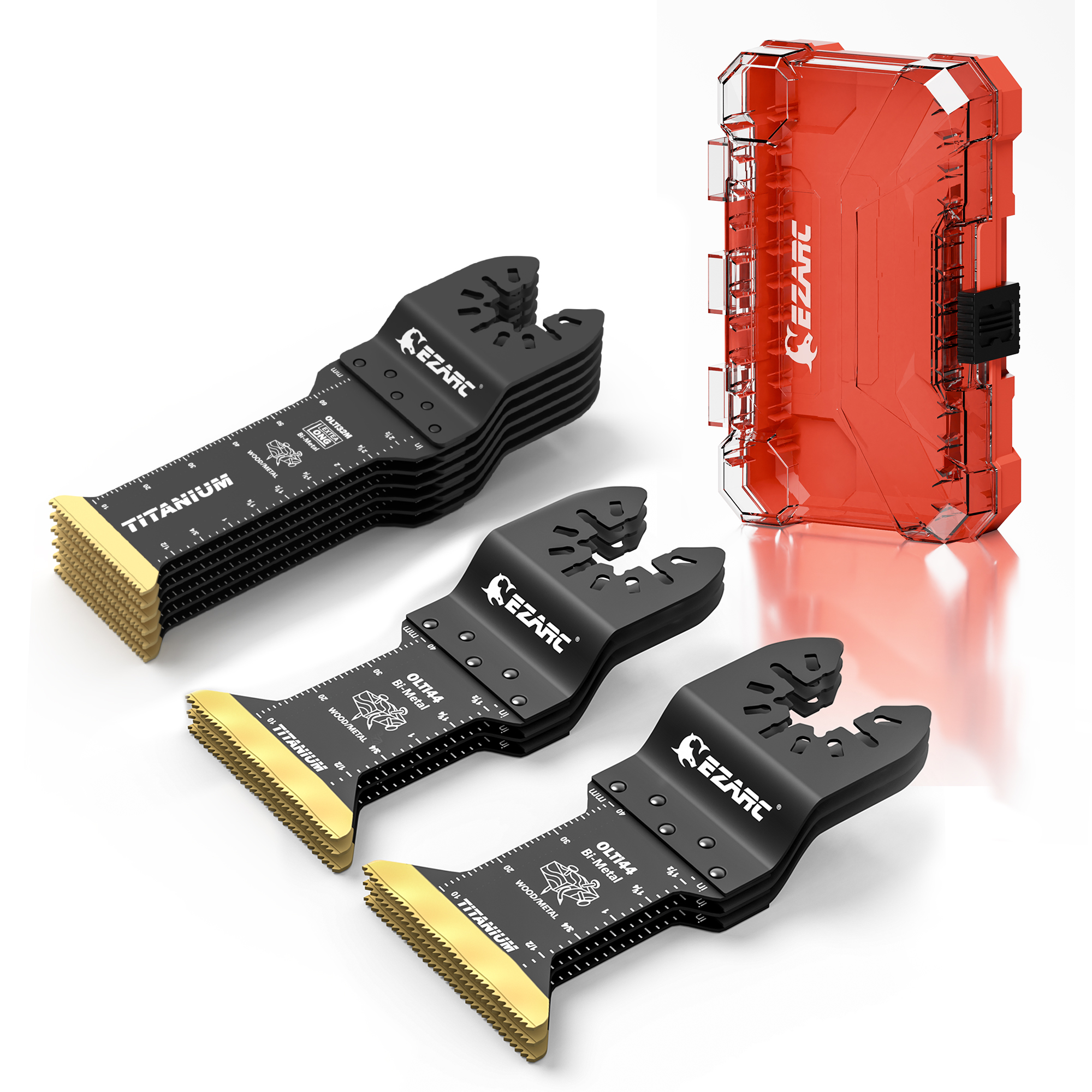 סט 12 להבים אוניברסלי למולטיטול עם שיני טיטניום לחיתוך מתכת רכה מסמרים פלסטיק ועץ