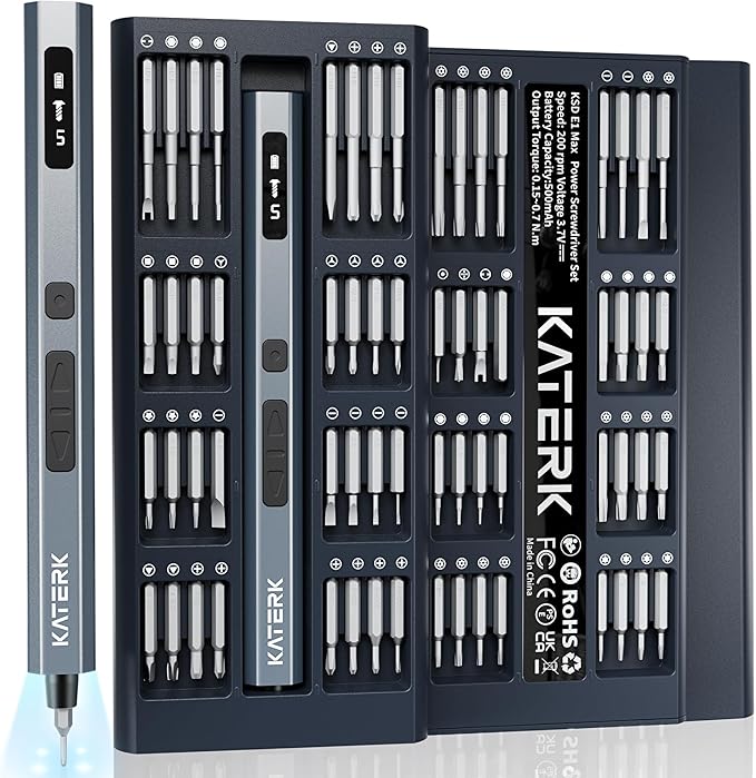 סט מברגון חשמלי לאלקטרוניקה עם 64 ביטים KATERK