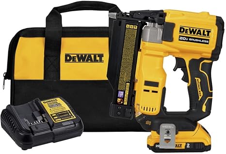סט אקדח מסמרים נטען DEWALT ATOMIC 20V DCN623D1 Pin Nailer&nbsp;