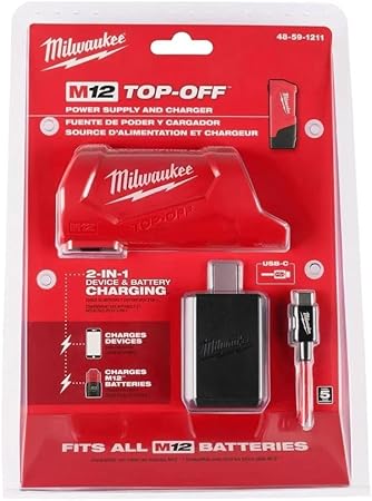 מטען ומקור כוח M12 TOP-Off Power Supply and Charger – Milwaukee  