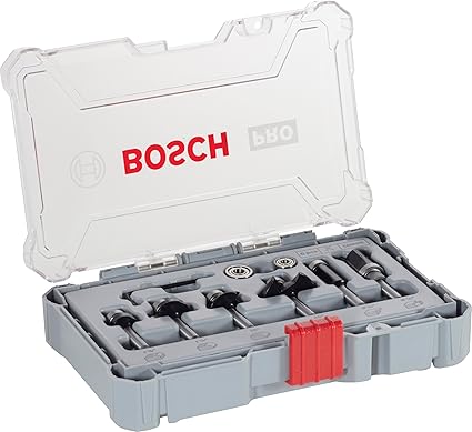 סט 6 כרסמים לטרימר מבית בוש Bosch Professional 1/4